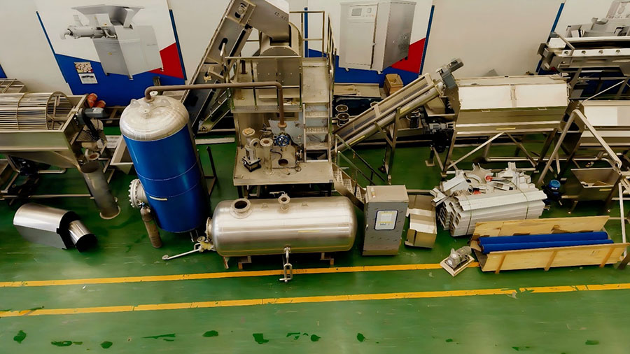 Plant installation — process line overview