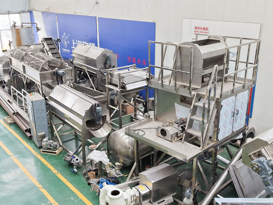Food processing equipment on site