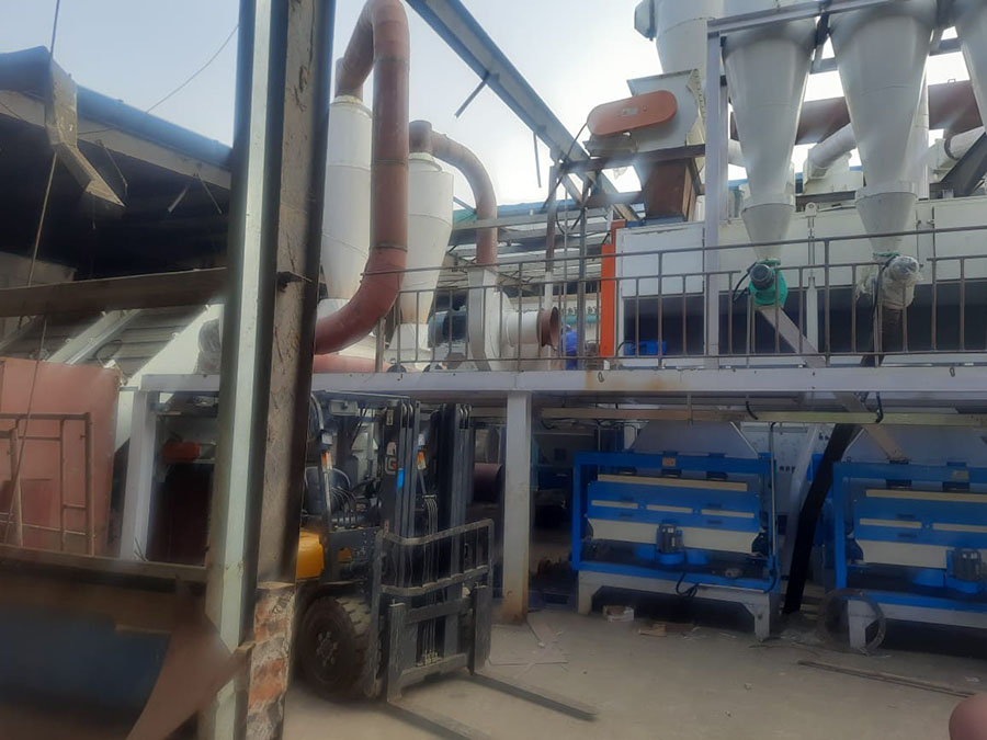 Plant machinery installation in progress
