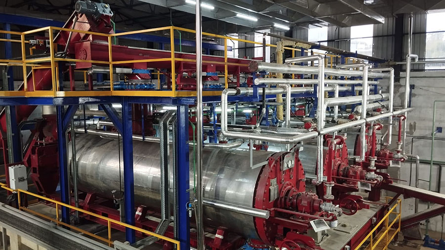 Complete plant layout — installed and running